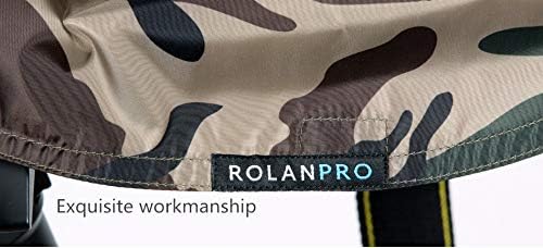 ROLANPRO X-Small Rain Cover Fits Canon RF 100-500mm F/4.5-7.1 L USM Fits Sigma 150-600mm F5-6.3 DG OS HSM Contemporary, Fits Sony FE 100-400mm f4.5-5.6 GM and More - #Army Green Waterproof
