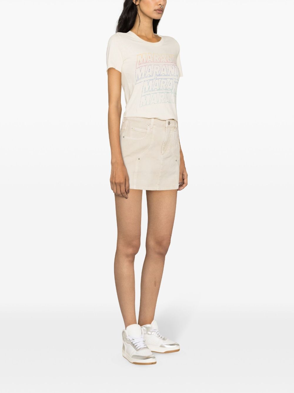Marant Marant Etoile Vesna Denim Mini Skirt - Image 4