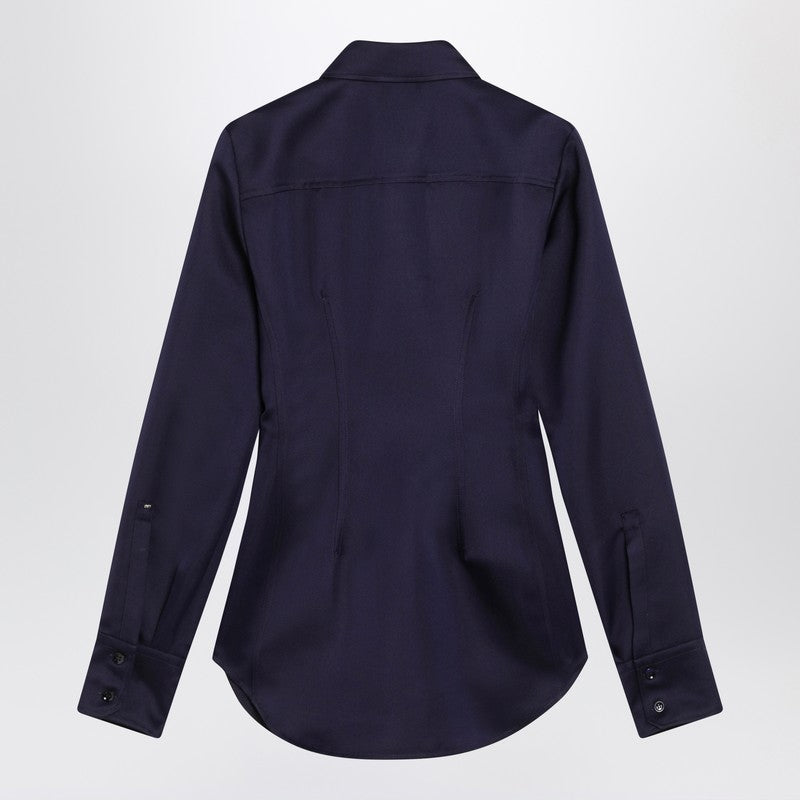 Sportmax スポーツマックス ダークパープル フィット シャツ - Image 5