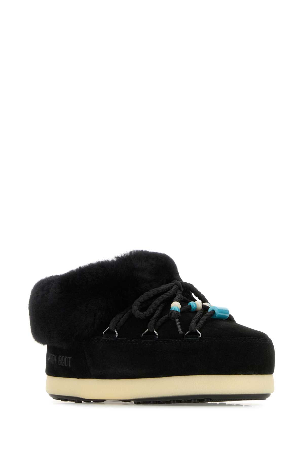 Moon ムーンブートブラックスエードevxスリップオン - Image 5