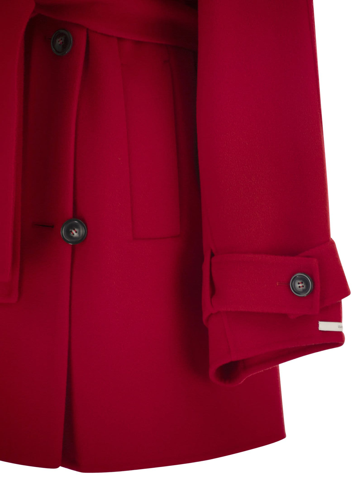 Sportmax SportMax Bouquet1234ショートウールトレンチコート - Image 5