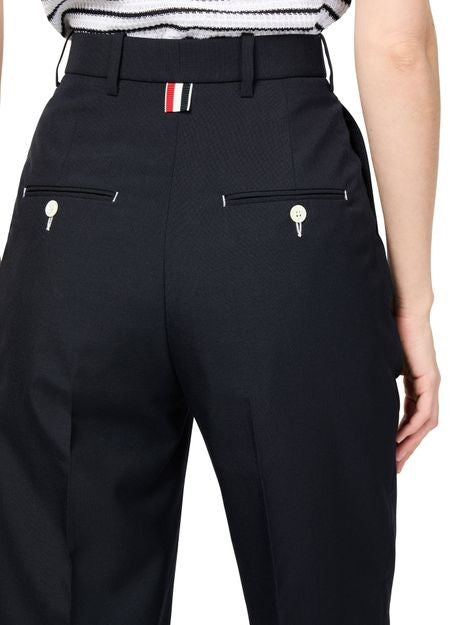 THOM BROWNE ハイウエスト ダブルプリーツ パンツ - Image 5