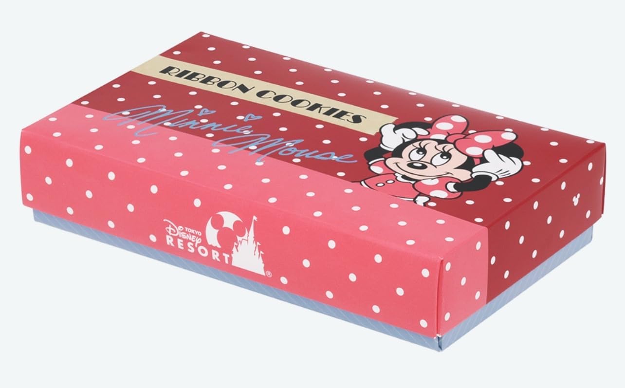 (Tokyo Disney Resort Exclusive) Minnie Cookie RIBBON COOKIES (Butter, Chocolate, Raspberry), TDR Popular, Souvenir, Present, Disney Goods (1 Piece)