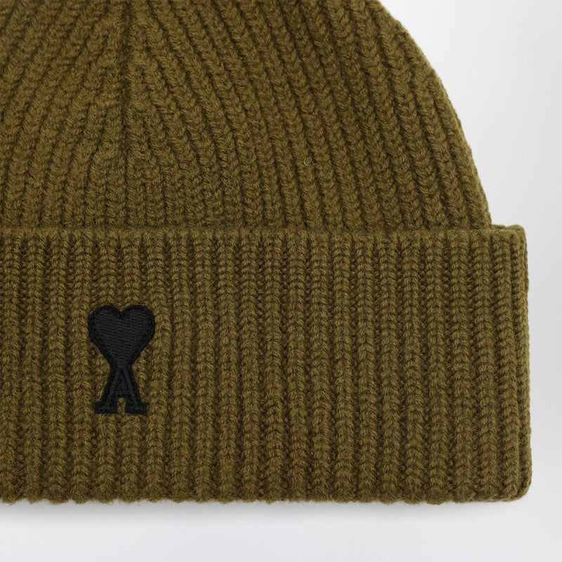 Ami Ami Paris Ami De Coeur Bronze Wool Hat - Image 5