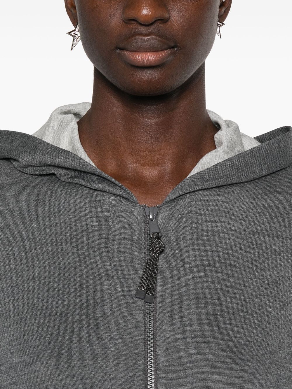 Brunello Cucinelli Cotton And Silk Blend Phoodie - Image 5
