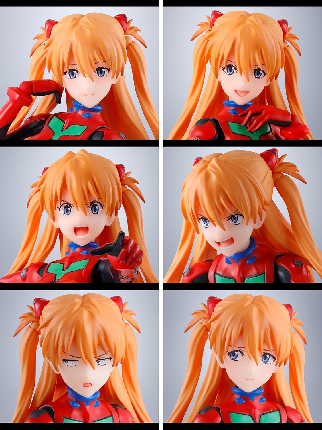 TAMASHII NATIONS S.H. Figuarts Rebuild of Evangelion Asuka Langley Shikinami Approx. 5.3 inches (135 mm), PVC & ABS, Pre-painted Action Figure