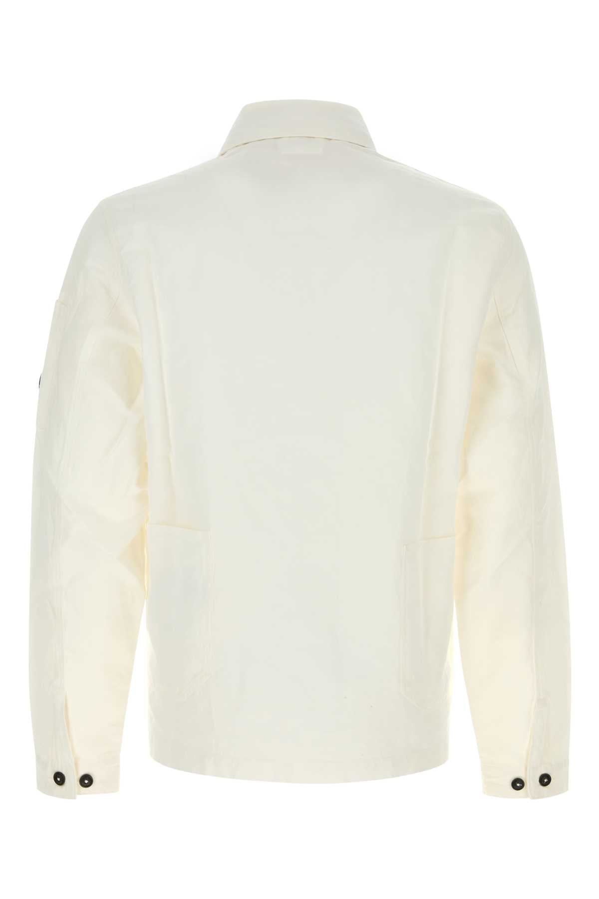 C C.P.会社のホワイトコットンブレンドジャケット - Image 5