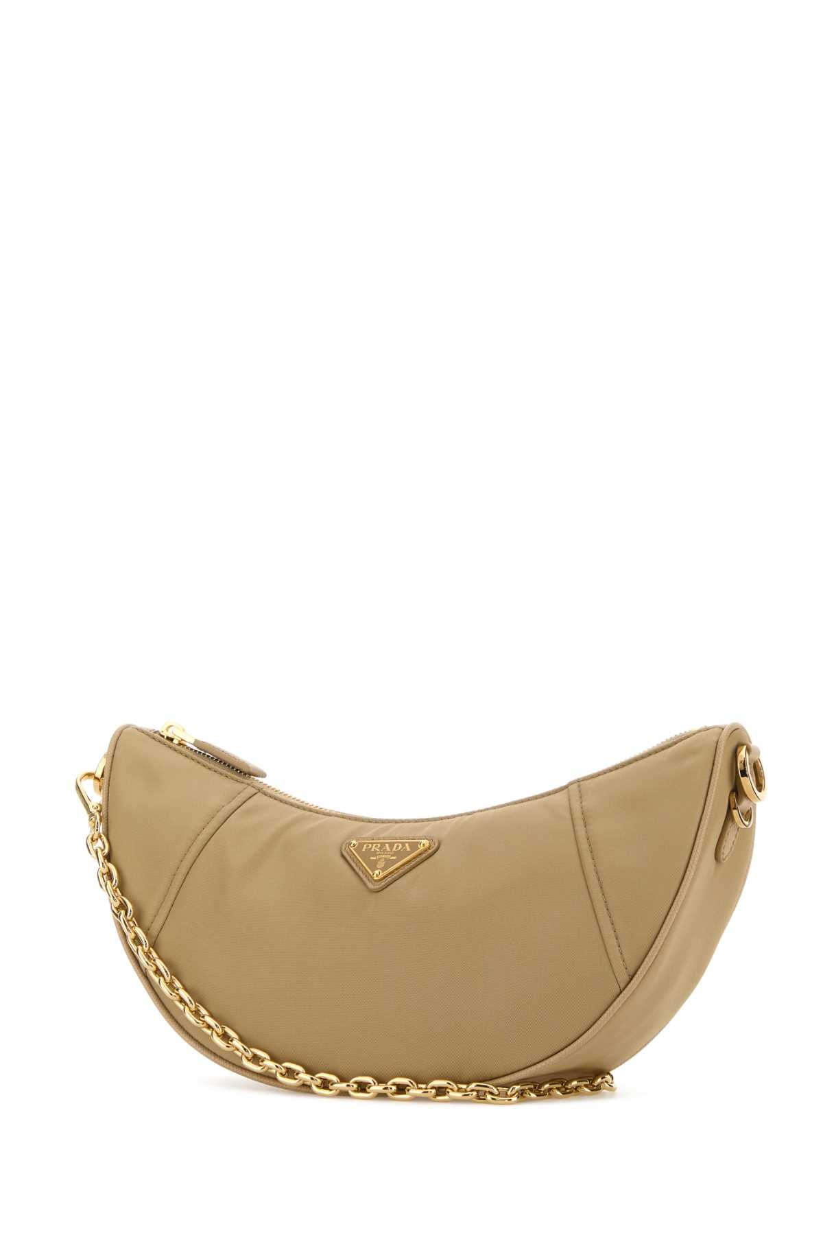 Prada Prada Beige Re Nylon Prada Demi Luneショルダーバッグ - Image 5