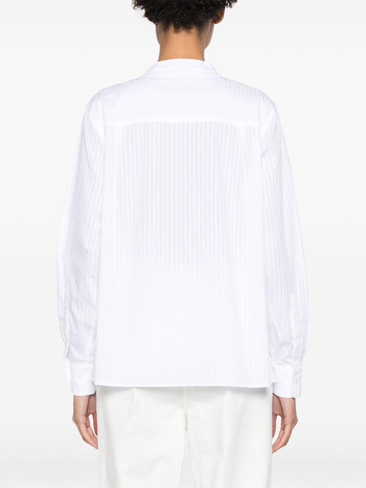 Off OfficinegénéraleLauranneコットンサテンストライプ - Image 5