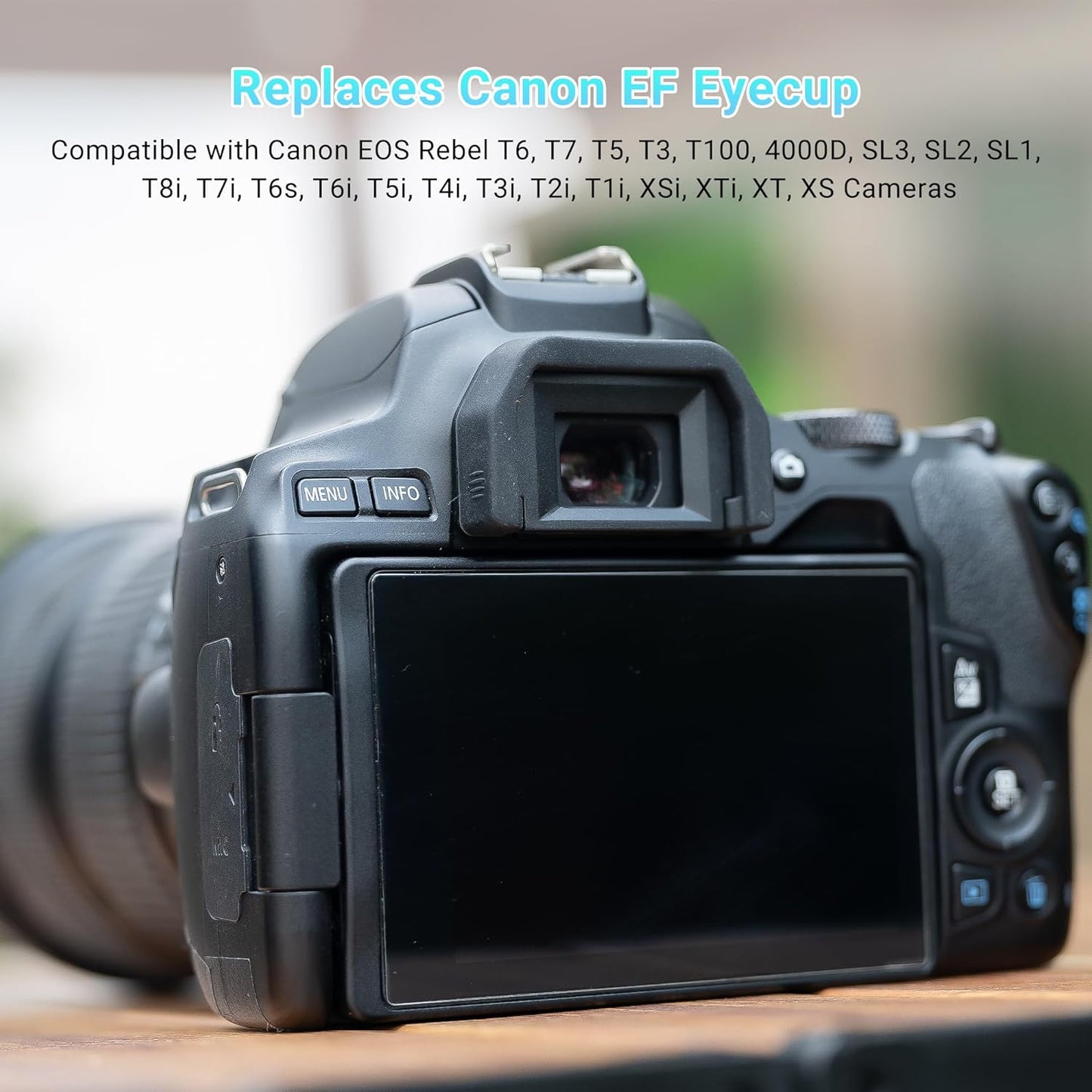 JJC EC-1 Eyecup 2 Pieces for Canon Kiss X3 X4 X5 X6i X7i F X50 Ef Compatible