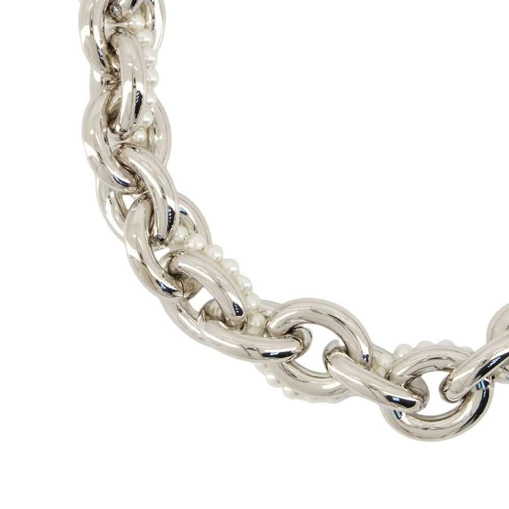 Simone ネックレス Xl パール&Amp;チェーンシモーヌロチャメタルシルバーメッキ - Image 5