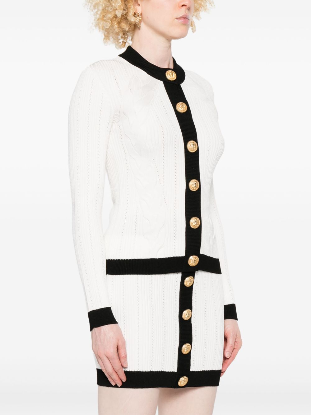 Balmain バルマンはクルーネックカーディガンを編みました - Image 5