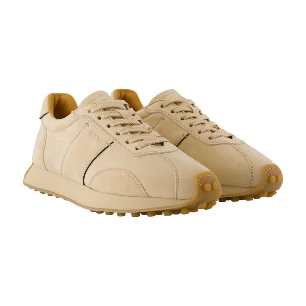 Tods TビンテージスニーカーTOD」S 革ベージュ - Image 5