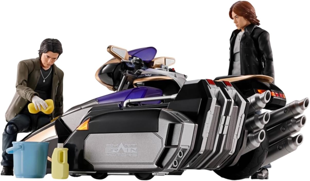 S.H. Figuarts Kamen Rider 555 Side Basher, Total Length: Approx. 8.3 inches (210 mm), PC & PV & Diecast, Painted Action Figure