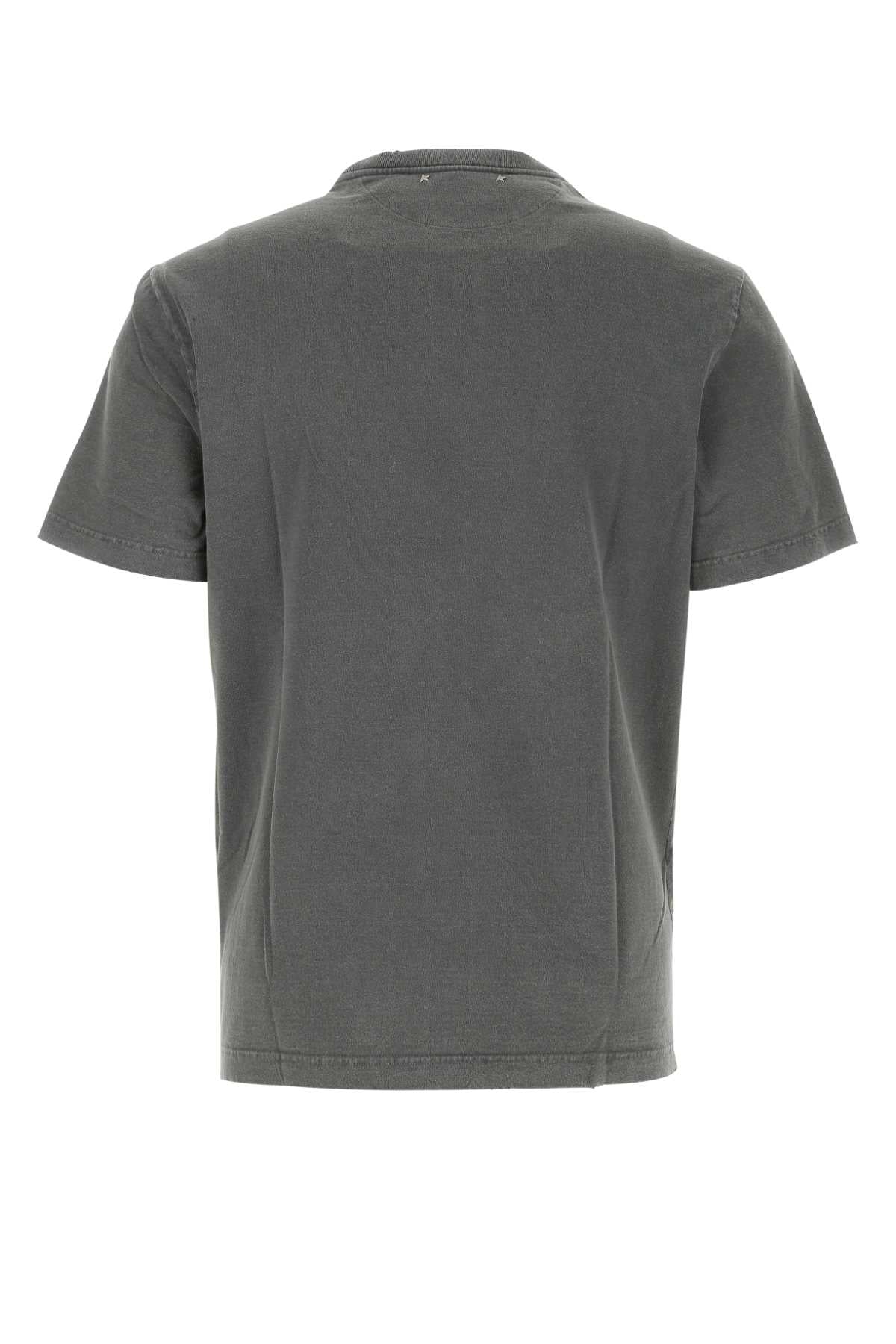 Golden Golden Goose デラックス ブランド ダークグレー コットン T シャツ - Image 5