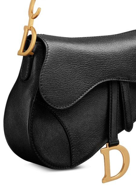 DIOR Medium soft Saddle bag with strap goatskin - Image 5