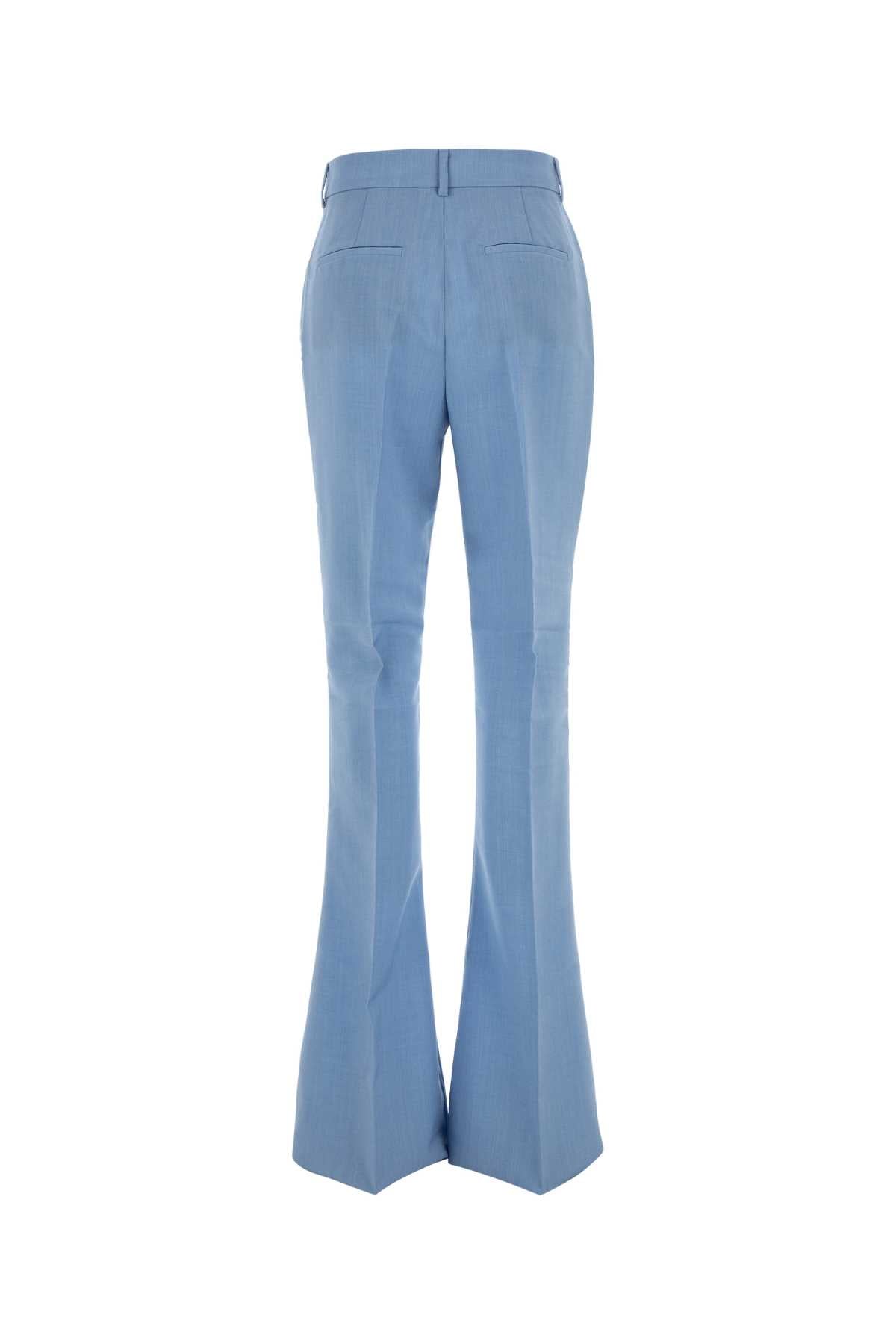 Sportmax SportMax Light BlueウールブレンドAeroso1234パンツ - Image 5
