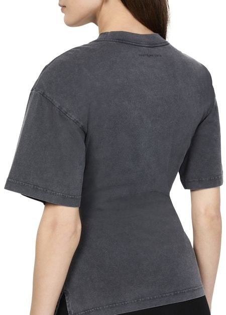 COURREGES ベルト付き ストーンウォッシュ Tシャツ - Image 5
