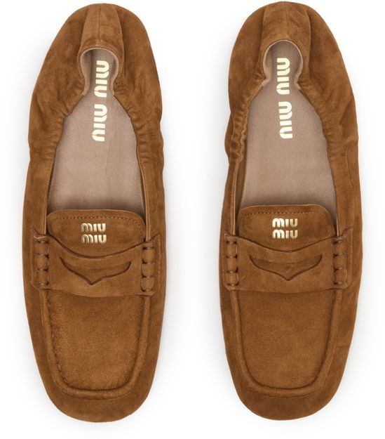 MIU MIU Soft suede loafers - Image 5