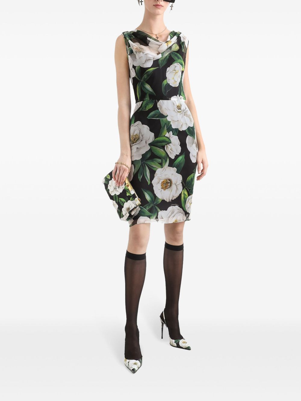 Dolce Gabbana ドルチェ&ガッバーナプリントシルクドレス - Image 5