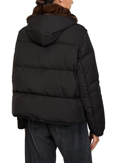 YVES SALOMON Puffer jacket with a mink fur hood - Image 5
