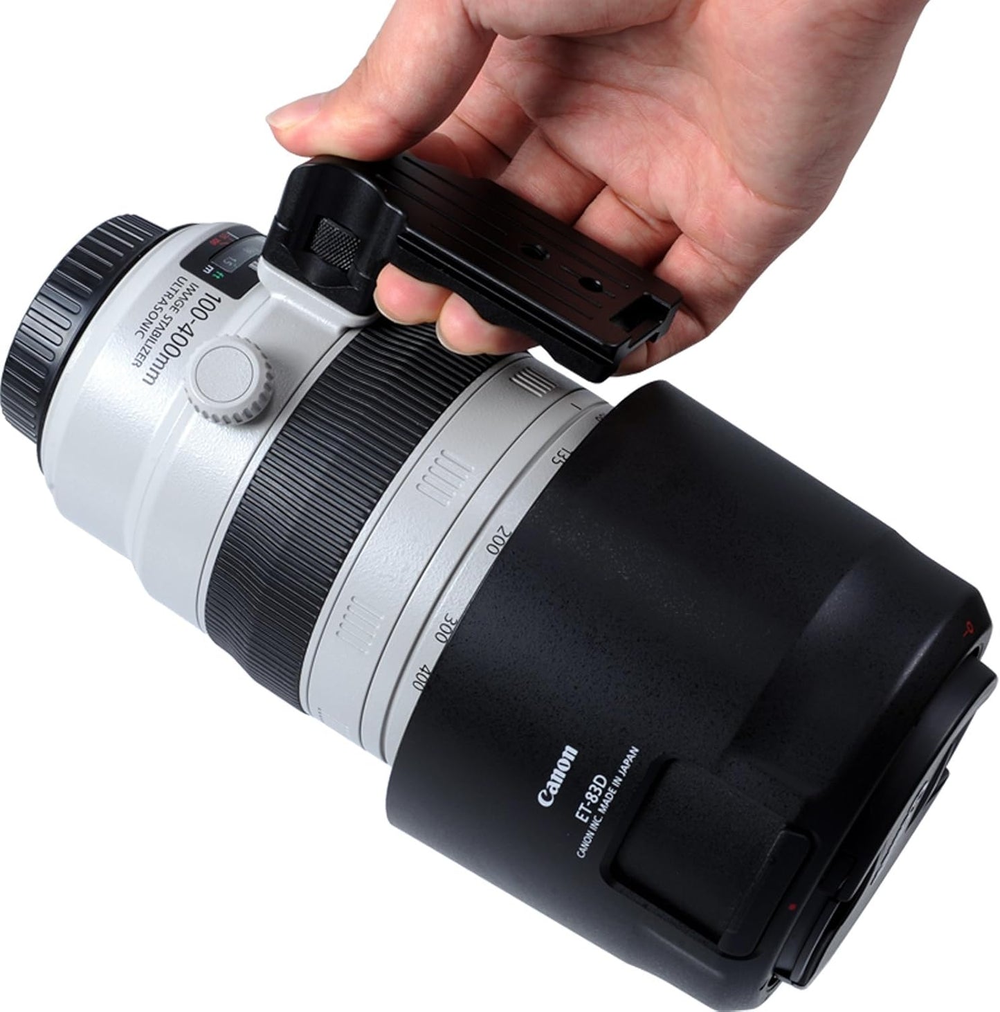 Lens Neckline Tripod Mount Ring Stand Base for Canon EF 100-400mm f/4.5-5.6L is II USM Bottom Is Camera Quick Release Plate Compatible with Ball Head Arca-Swiss Standard Interface