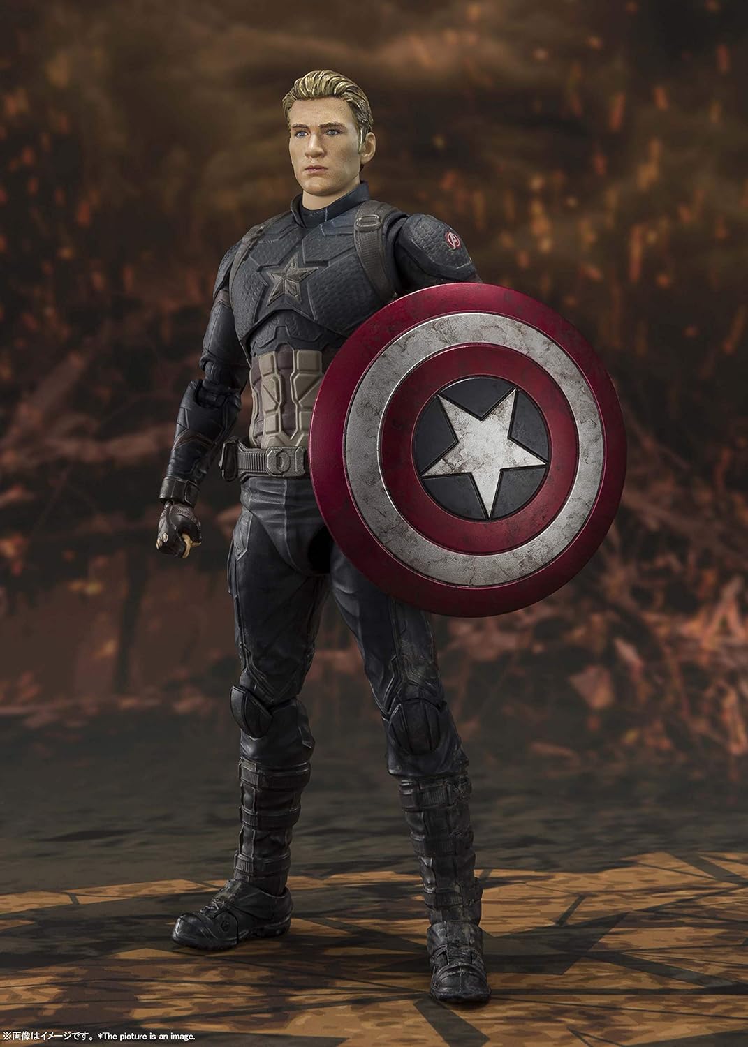 S.H. Figuarts Avengers Captain America - FINAL BATTLE EDITION - Approx. 5.9 inches (150 mm), PVC & ABS Pre-painted Action Figure