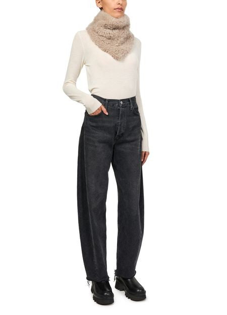 YVES SALOMON Sheepskin bandanna - Image 5