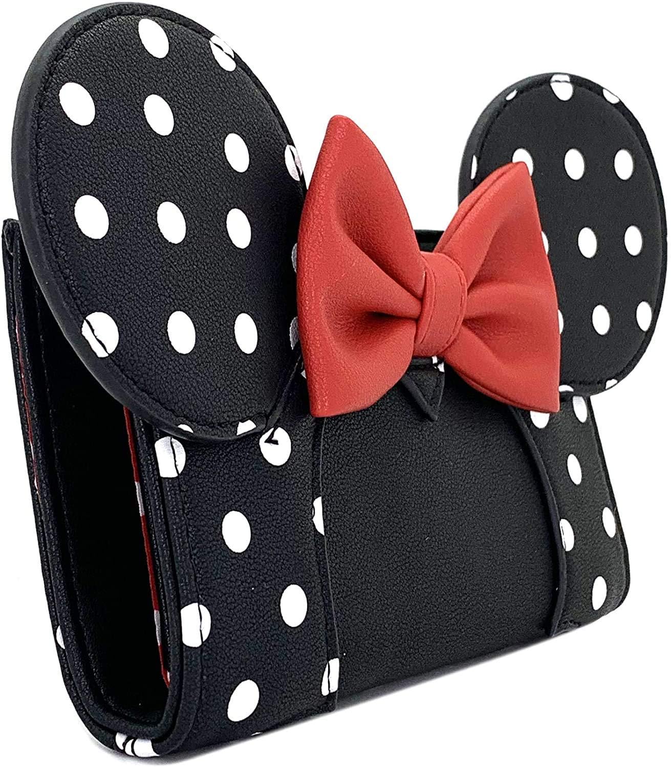 Loungefly Disney Minnie Mouse Flip Wallet for Cosplay, Standard, One Size
