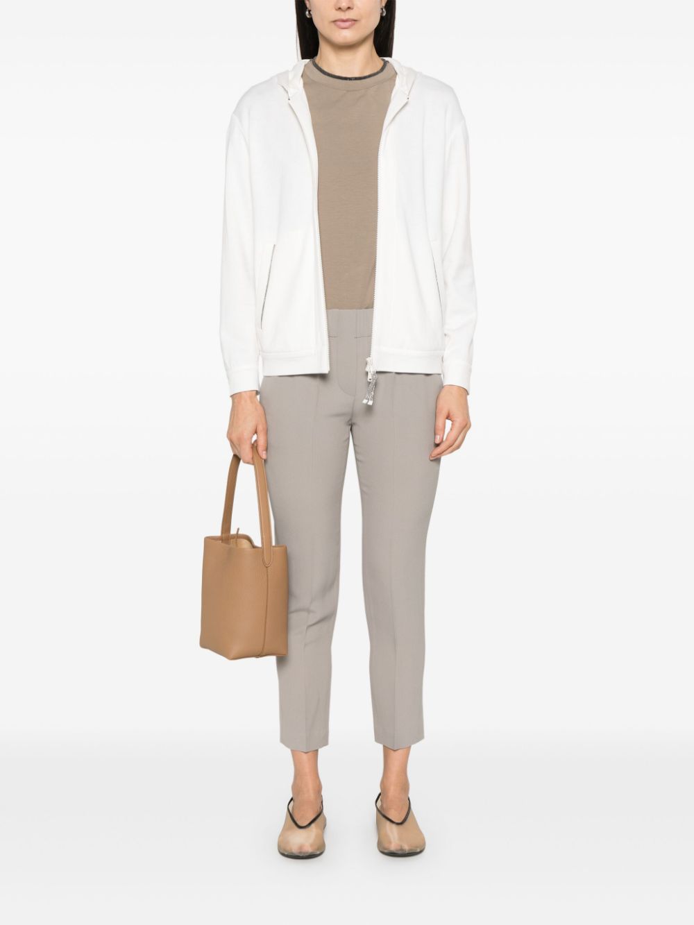Brunello Cucinelli Cotton And Silk Blend Phoodie - Image 5