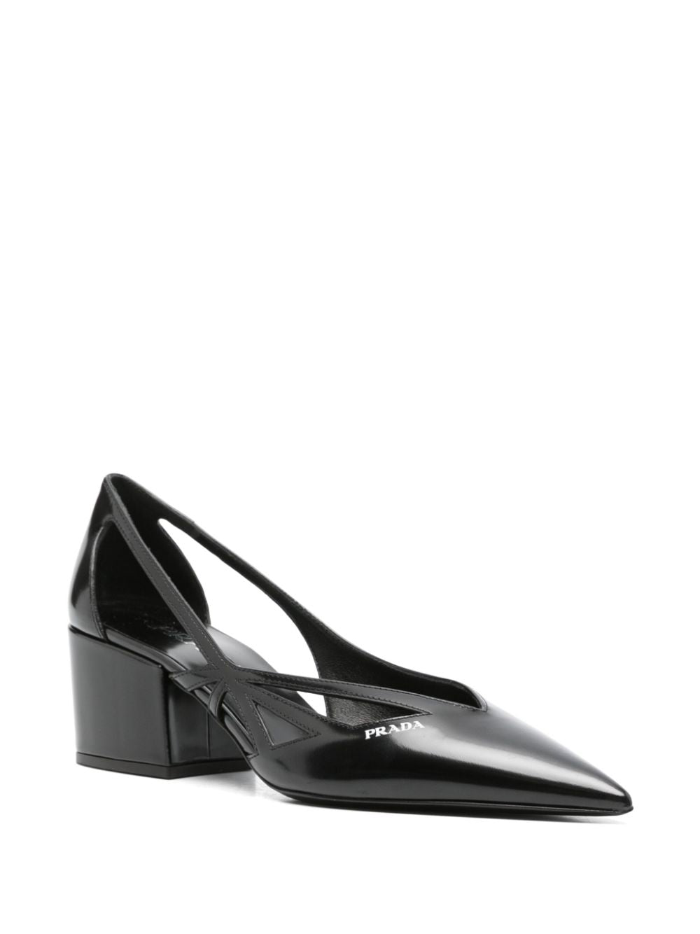 Prada プラダレザーカットアウトポンプ - Image 5