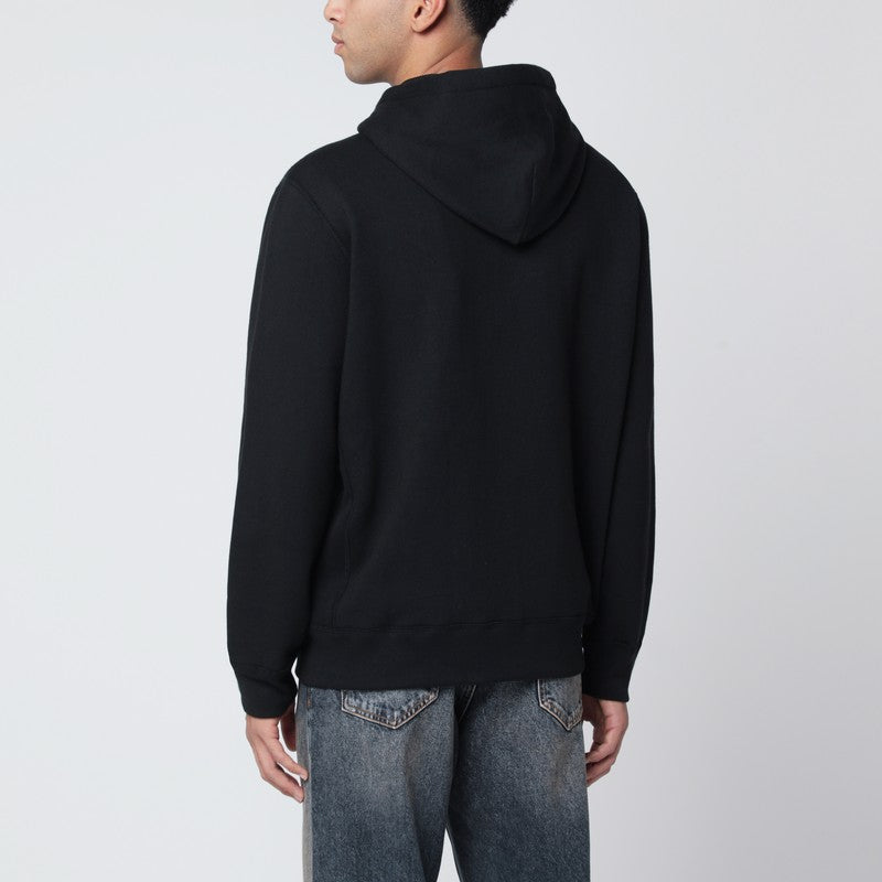 Polo ポロラルフローレンブラックブラシをかけたコットンジップスウェットシャツ - Image 5