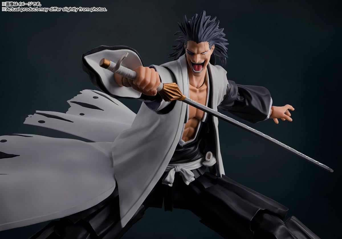 S.H. Figuarts BLEACH Millennium Decisive Battle Kenpachi Saraki, Approx. 6.7 inches (170 mm), PVC & ABS, Pre-painted Action Figure