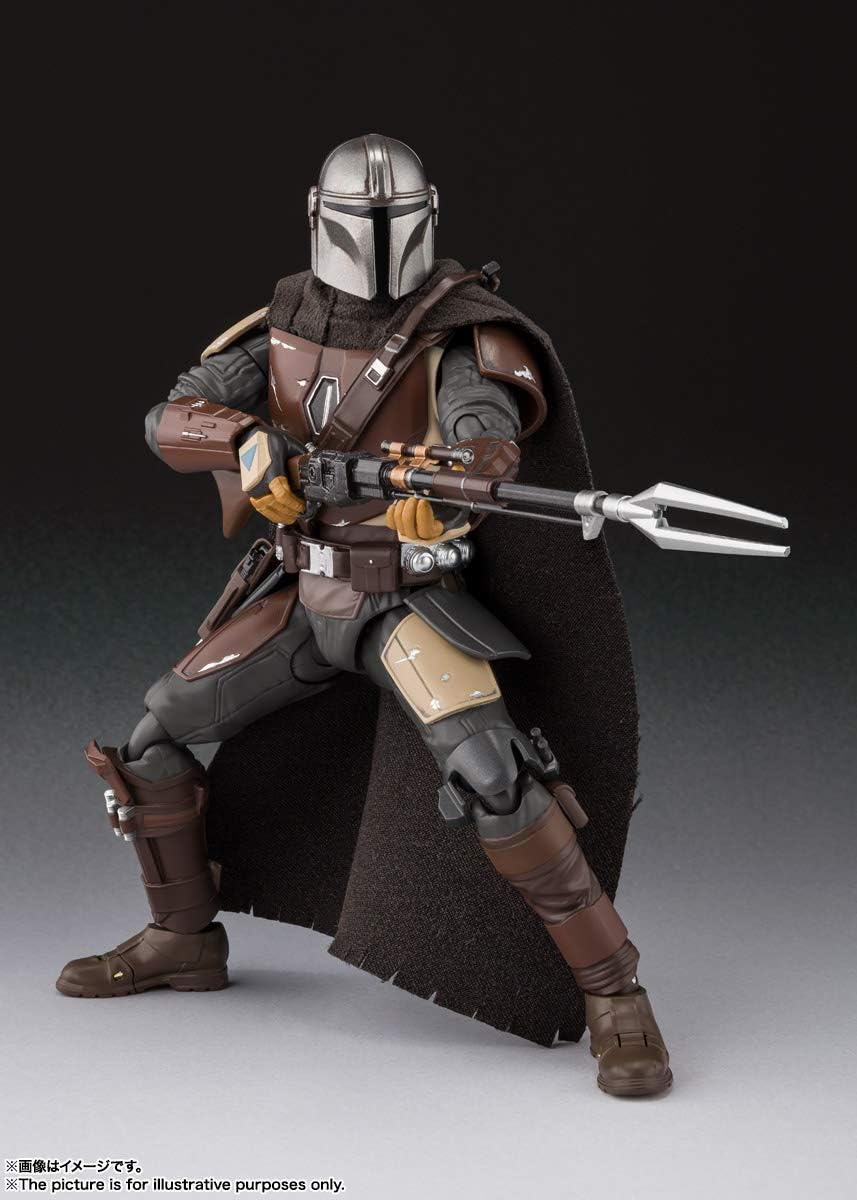 Tamashi Nations S.H. Figuarts The Mandalorian (Star Wars: The Mandalorian) (Resale Version), Approx. 5.9 inches (150 mm), ABS & PVC & Cloth Painted Action Figure