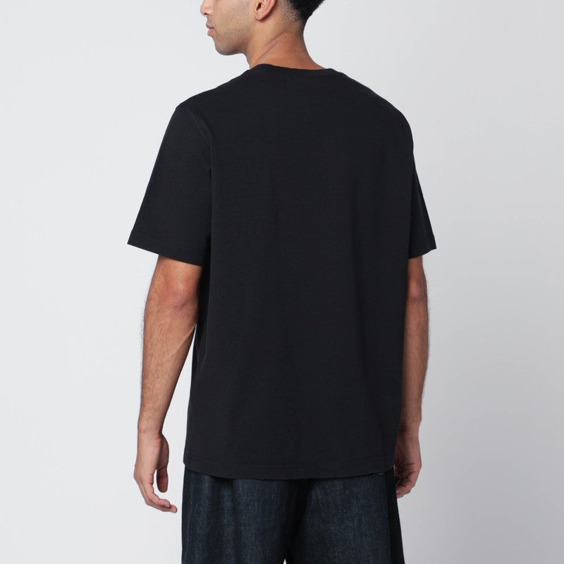 Maison ロゴパッチ付きメゾンキツネブラックコンフォートTシャツ - Image 5
