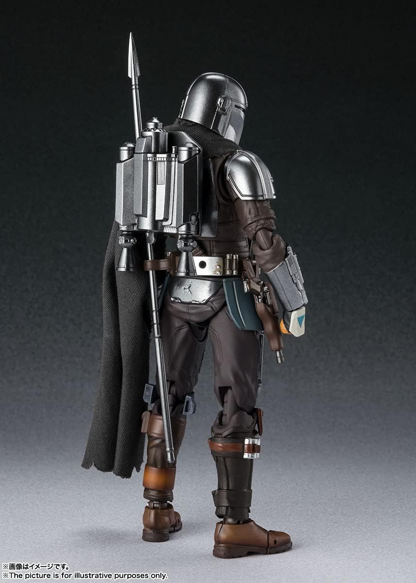 S.H. Figuarts Star Wars The Mandalorian (Din Jarin) Approx. 5.9 inches (150 mm), ABS & PVC & Fabric, Pre-painted Action Figure