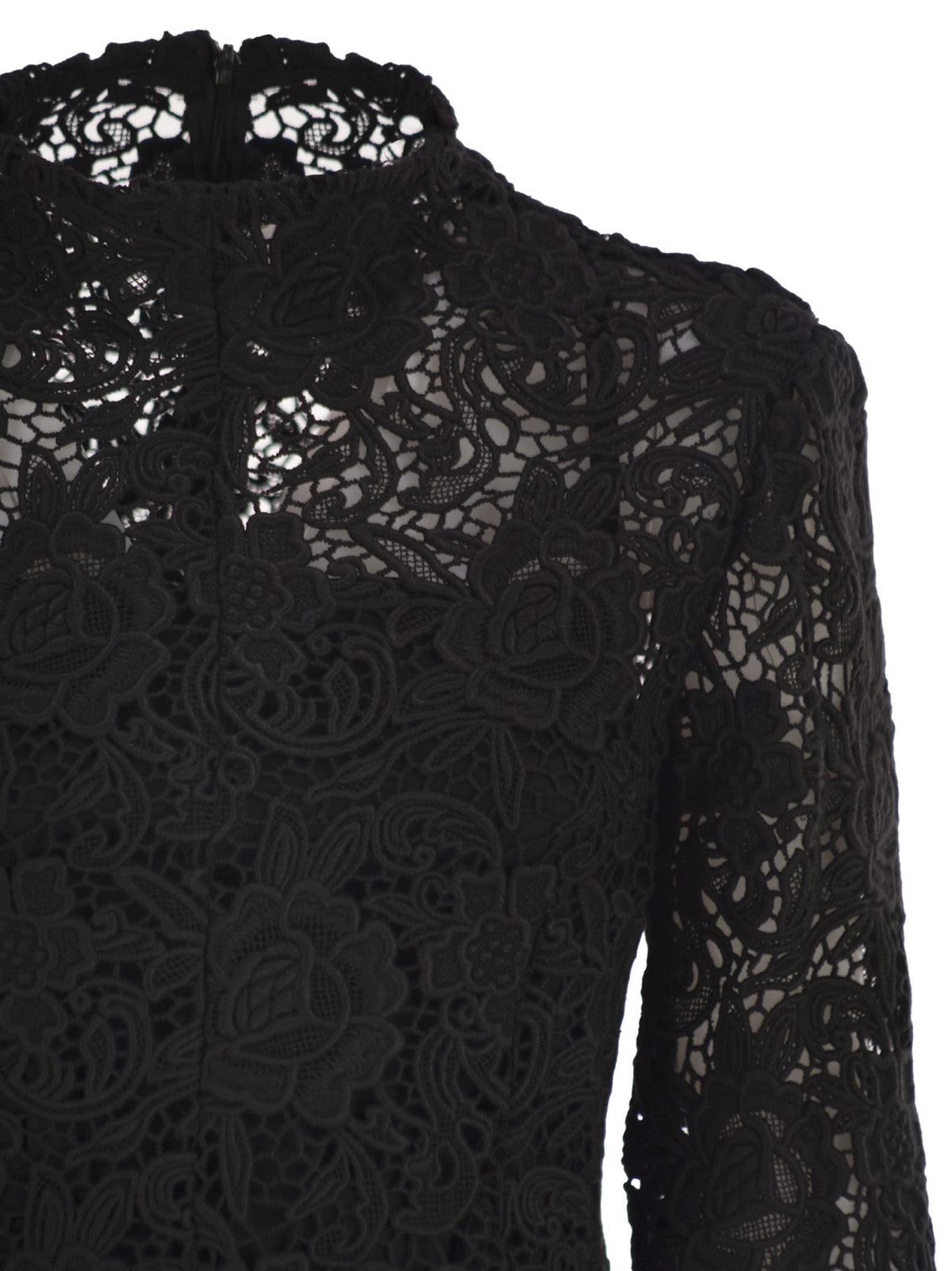 Sportmax SportMax Tefrite05ショートフローラルマクラメドレス - Image 5