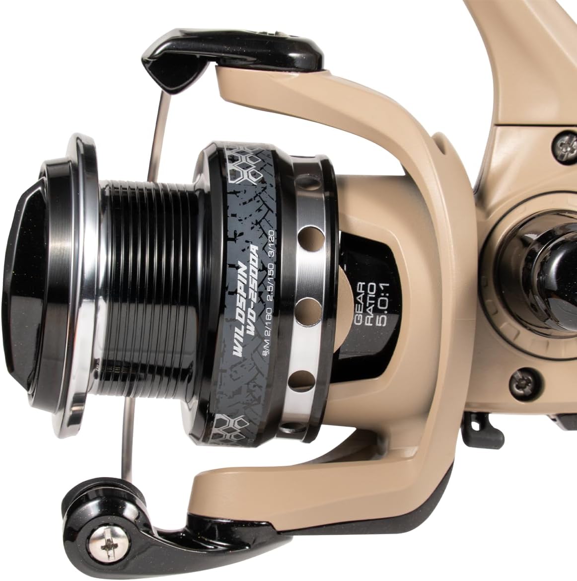 WILDSPIN 2500 ワイルドスピン スピニングリール 海釣り 淡水釣り高コスパ ギア比(5:1) バス トラウト チヌ ロックフィッシュ ちょい投げ 餌釣り