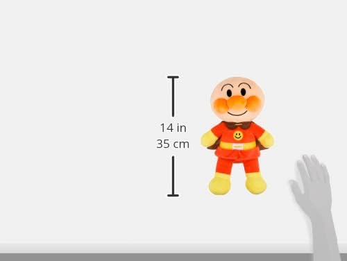 SEGA FAVE Anpanman Soft Smile Plush Toy Squeeze M Anpanman