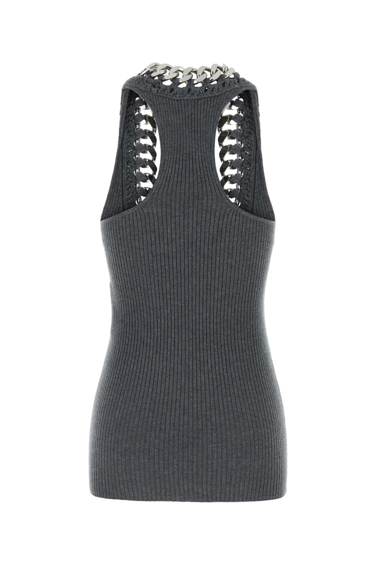 Stella ステラマッカートニーグレーストレッチウールブレンドトップ - Image 5