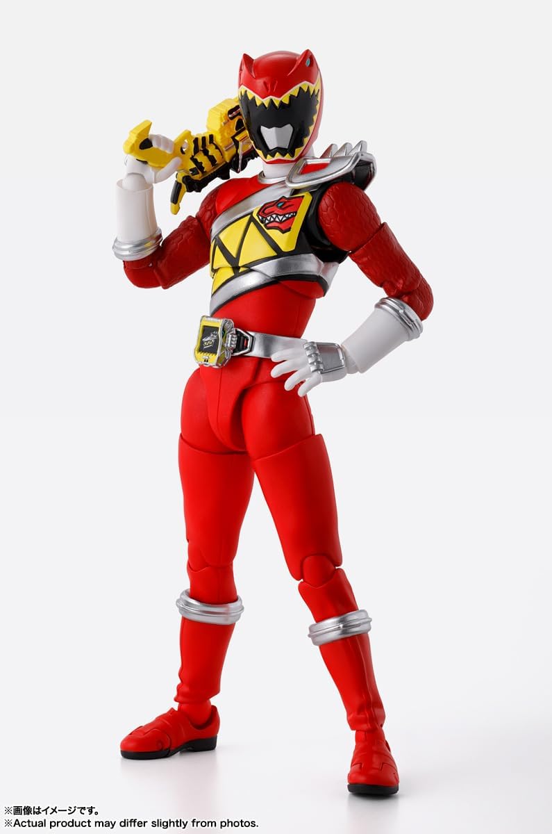 S.H. Figuarts (True Bone Carving Process) Juden Sentai Kyoryuger Kyoryu Red, Approx. 5.7 inches (145 mm), ABS & PVC Pre-painted Action Figure
