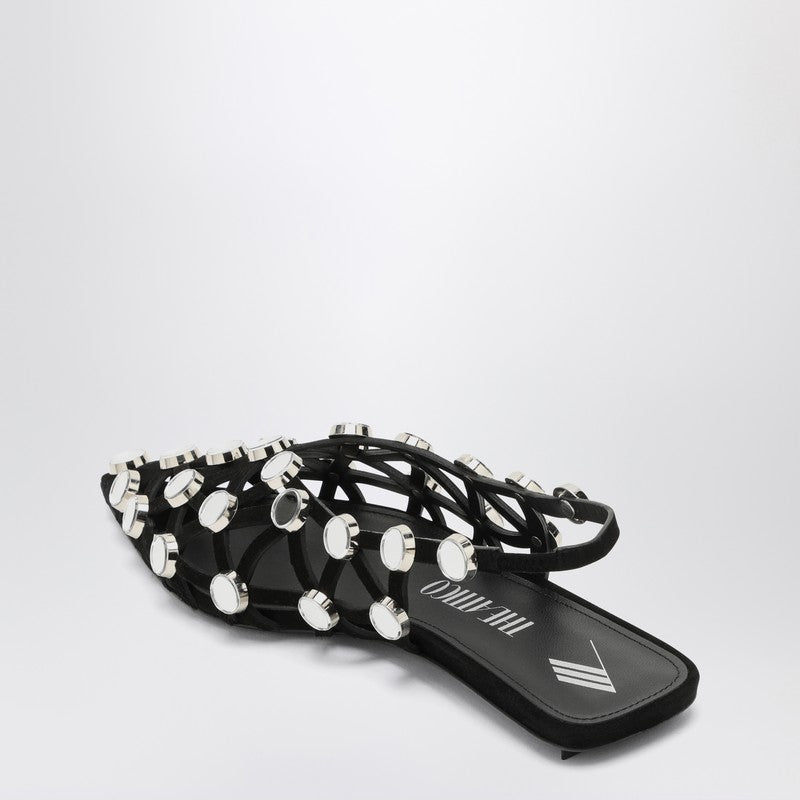 The Attico Black Grid Ballerina - Image 5