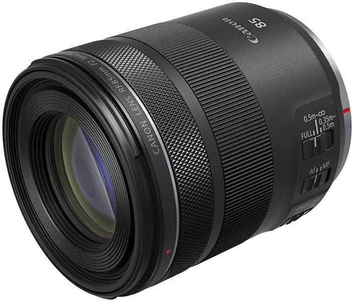 Canon RF 85mm F2 Macro is a STM, Compact Medium Telephoto Black Lens (4234C002)