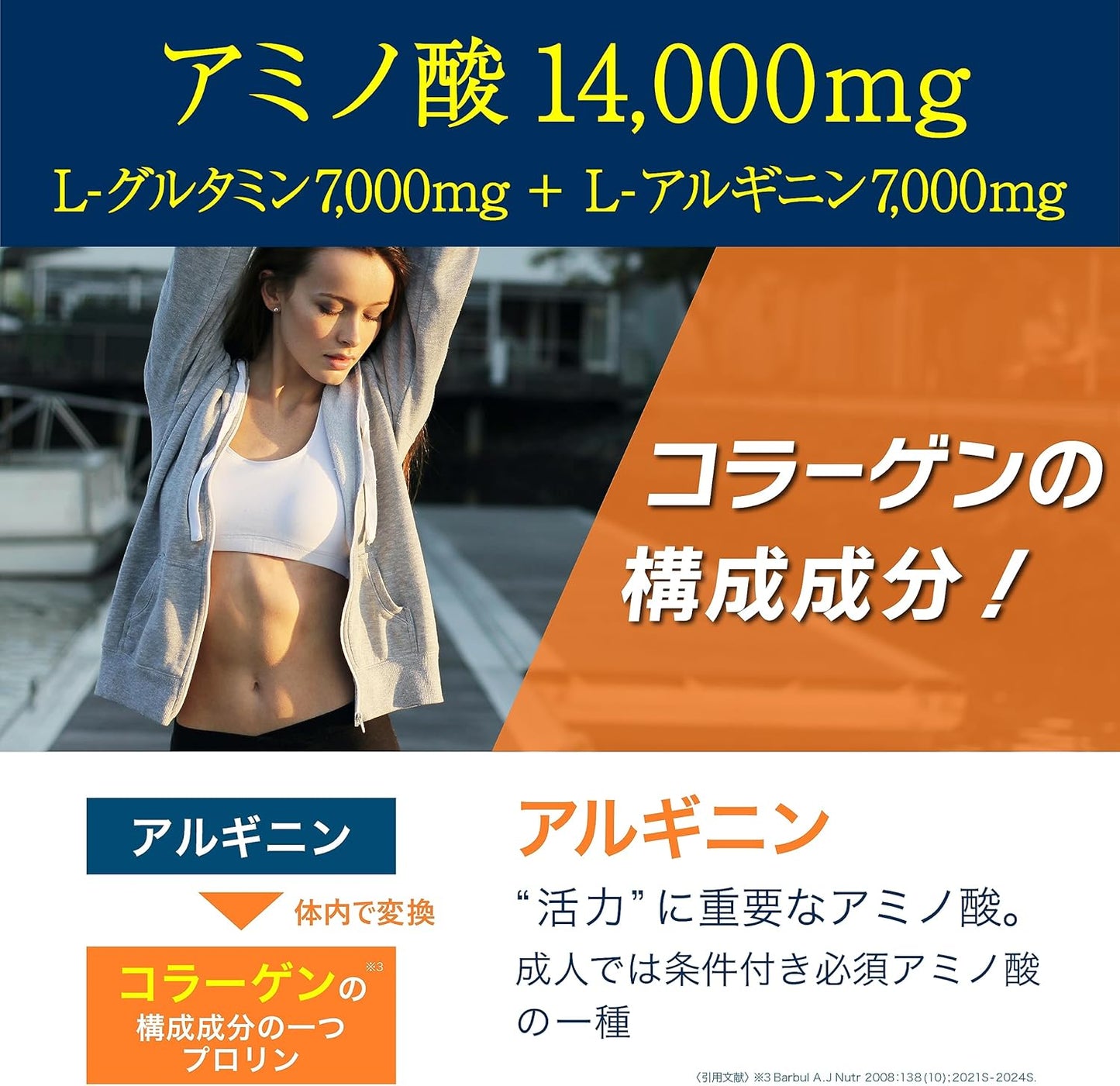 アバンド オレンジ味 24g×30袋 1袋あたりカルシウムHMB 1,500mg × アミノ酸 14,000mg 配合(L-グルタミン 7,000mg + L-アルギニン 7,000mg)