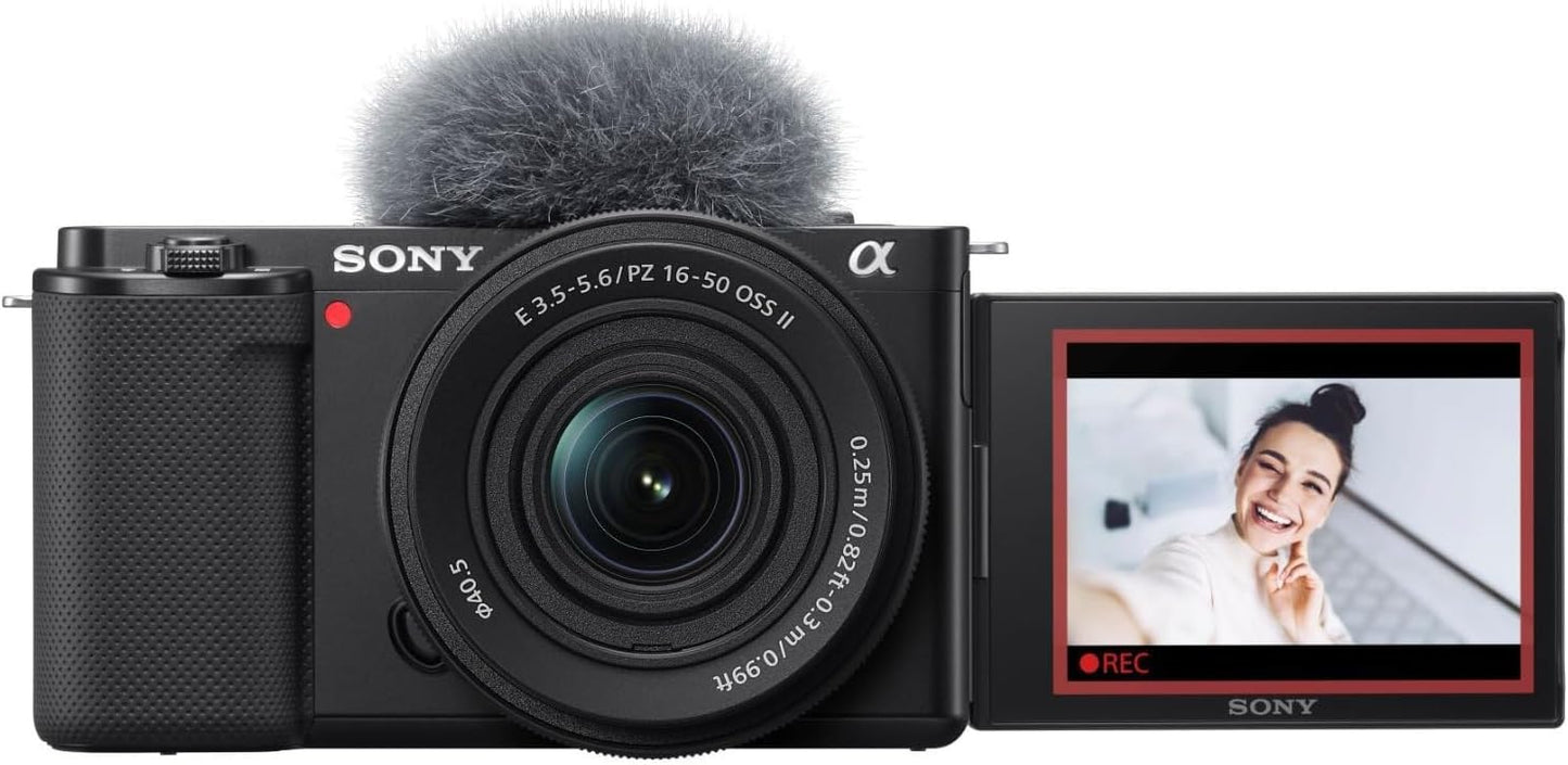 Sony Alpha ZV-E10 - APS-C 交換レンズ ミラーレス Vlogカメラキット - ブラック、ZVE10KB