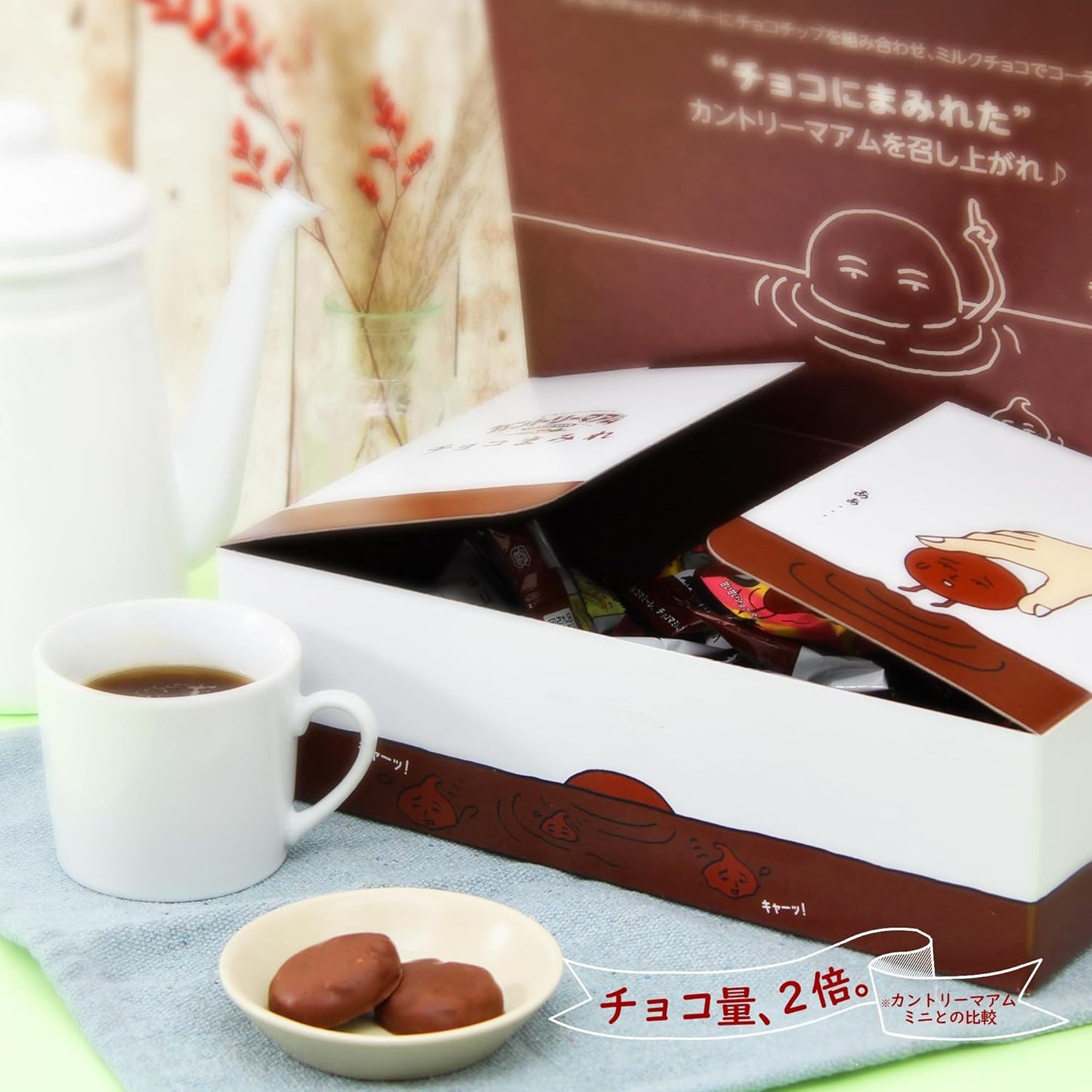 Fujiya Country Maam Chocolate Covered Large Capacity Box (17.6 oz (500 g)