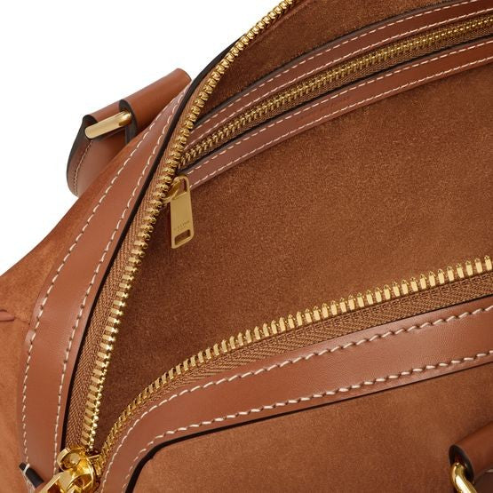 CELINE Medium Boston bag in nubuck calfskin - Image 5