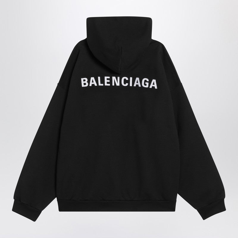 Balenciaga バレンシアガブラックニューバレンシアガバックミディアムフィットスウェットシャツ - Image 5