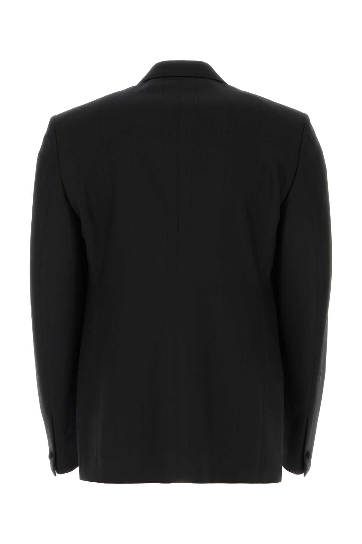 Givenchy Givenchy Black Stretch Wool Blend Blazer - Image 5