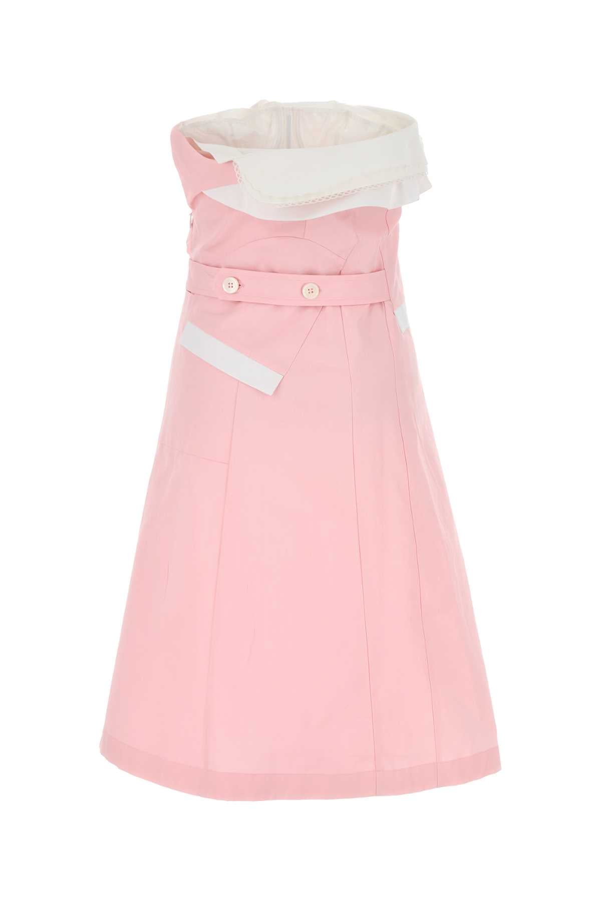Miu Miu Miu Pink Poplinドレス - Image 5